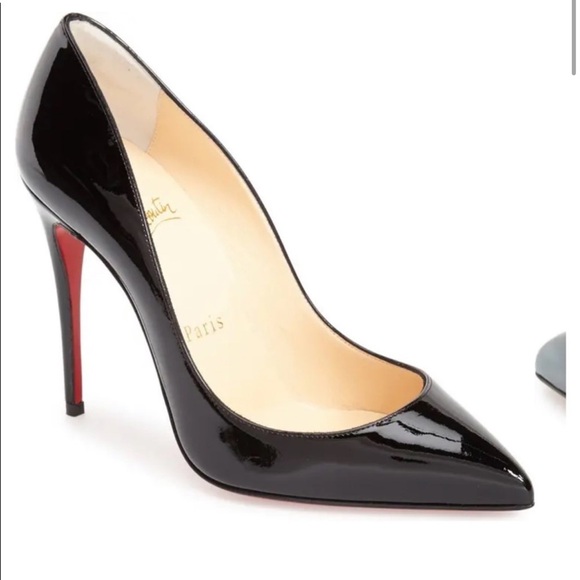 Christian Louboutin Pigalle Follies 100MM Pumps Black Patent - Picture 2 of 16